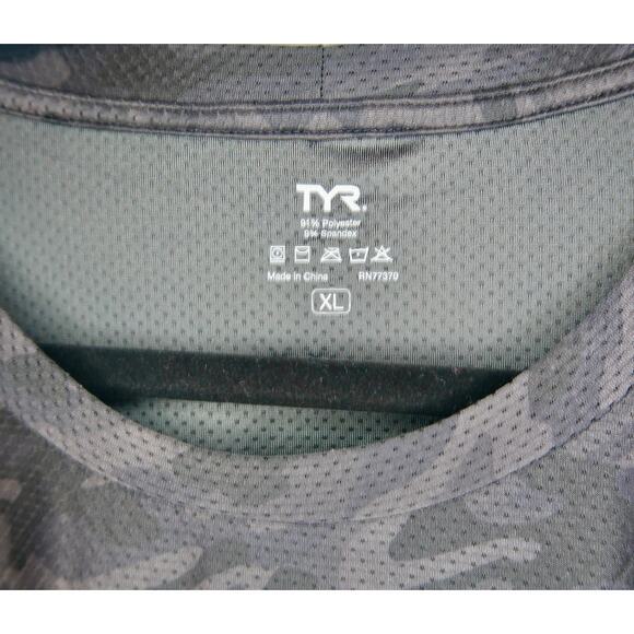 TYR Airtec Men's Long Sleeve Tee - Blackout Camo Aize XL - Picture 3 of 6